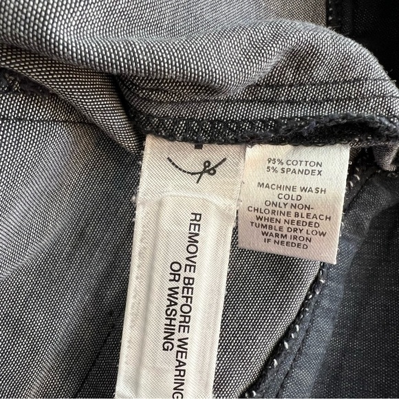 Loft women’s casual Cotton blend cropped pant, lightweight, blue, size 4 - Picture 11 of 12